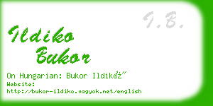 ildiko bukor business card